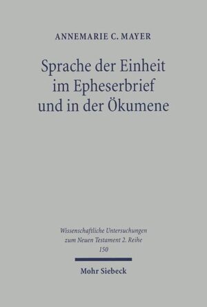 Der Epheserbrief ist der meistzitierte Bibeltext in ökumenischen Konsensdokumenten. Einheit und Sprache, Verständnis und Verstehen hängen hier aufs Engste zusammen. Welche Verbindung legen diese Beobachtungen hinsichtlich der Einheit der Kirche(n) nahe? Annemarie Mayer untersucht die Einheitsterminologie und Einheitsmetaphorik des Epheserbriefes und erarbeitet Kriterien für ein Sprachmodell des gegenwärtigen ökumenischen Diskurses. Dieses Modell führt über die Grenzen eines 'differenzierten Konsenses' hinaus, wie er derzeit in der Ökumene favorisiert wird, und lotet einen legitimen 'Spielraum zum Verständnis' aus. Im exegetischen Teil des Bandes werden die vom Wortstamm 'en-gebildete Terminologie sowie ausgewählte Metaphernfelder untersucht. Im ökumenischen Teil wendet sich die Autorin der ökumenischen Hermeneutik und ihren verschiedenen Entwürfen zu und analysiert anhand exemplarischer Konsenstexte, wie die Sprache in den Dienst kirchlicher Einheit gestellt wird. Sie skizziert ein eigenes Modell 'ökumenischer Sprache'. So leistet dieses Buch zugleich einen Beitrag zur aktuellen Diskussion um ökumenische (Sprach-)Hermeneutik und-durch die Klärung der diffusen Verbindung zwischen Epheserbrief und Ökumene-zur Analyse der Wirkungsgeschichte dieses neutestamentlichen Briefes.