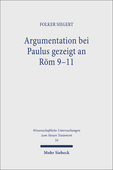 Diese methodologische und exegetische Studie ist dem Paulus gewidmet, der "lieber fünf Worte mit Bewußtsein spricht, als zehntausend Worte in Verzückung" (1Kor 14,19): Methodologisch wird zunächst anhand von Anwendungsbeispielen aus der Bibel des Paulus, der Septuaginta, das Handwerkszeug der modernen Textlinguistik und des rhetorical criticism vorgestellt. Exegetisch wird sodann an Röm 9-11 die Kohärenz und Einsichtigkeit der paulinischen Argumentation gezeigt-eine Einsichtigkeit aufgrund angebbarer jüdischer, griechischer und auch spezifisch christlicher Prämissen. Die Schriftzitate sind nach Regeln eingefügt, die sich gleichfalls angeben lassen. Das Schlußkapitel gibt eine Gesamtcharakteristik paulinischer Argumentation im Kontrast zu anderen religiösen "Diskursen" der Zeit.