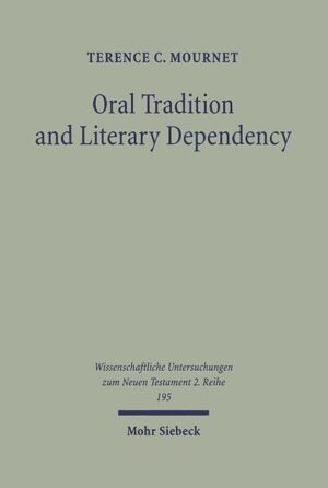 With this work, Terence C. Mournet contributes to the ongoing discussion regarding oral tradition and the formation of the Synoptic Gospels. Synoptic studies have been marked by an excessive bias towards exclusively literary models of Synoptic interrelationships. Despite the widespread recognition that oral tradition played a significant role in the formation of the gospel tradition, the gospels are often examined as literary works apart from their relationship to oral performance. While not dismissing the use of written sources in the process of gospel composition, a study of the relationship in antiquity between oral communication and written texts leads us to re-examine any solution to the Synoptic Problem that does not take into adequate account the influence of oral tradition upon the development of the gospel tradition. Orality studies, and in particular folklore research, can help provide additional insight into the transmission of the early Jesus tradition and the formation of the Synoptic Gospels. The author examines various so-called 'Q' pericopes in light of the folkloristic characteristics of variability and stability, and he raises questions about how we envision the form and scope of a 'Q' text. While not discounting the assured results of literary methods of Gospel analysis, it is suggested that more serious attention be given to an oral performance model of early Christian tradition transmission.