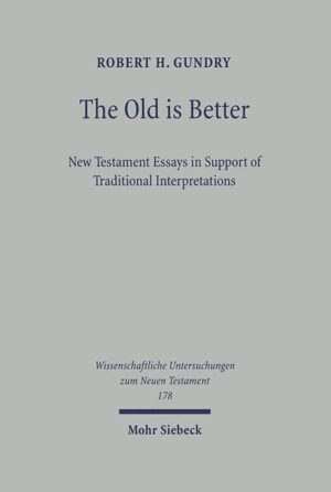 Current study of the New Testament features many new interpretations. Robert Gundry's book finds them largely wanting and defends traditional ones. Several of its essays have never been published before. Most of the rest, though previously published, have been updated and otherwise revised, sometimes heavily. Topics include theological diversity, symbiosis between theology and genre criticism, pre-Papian tradition concerning Mark and Matthew as apostolically Johannine, Secret Mark as secondary, mishnaic jurisprudence as compatible with Jesus' blasphemy, Matthew as not Christian Jewish, Matthean soteriology, criticism of H. D. Betz on the Sermon on the Mount, P. Oxy. 655 as secondary to Q 12:22b-31, resurrection as uniformly physical, criticism of nonreductive physicalism, criticism of the new perspective on Paul, nonimputation of Christ's righteousness, puberal sexual lusts in Romans 7:7-25, cruciform rather than incarnational emphasis in Philippians 2:6-11, Thessalonian eschatology, John's sectarianism, the pervasiveness of John's Word-Christology, Revelation's angelomorphic Christology, and the New Jerusalem.