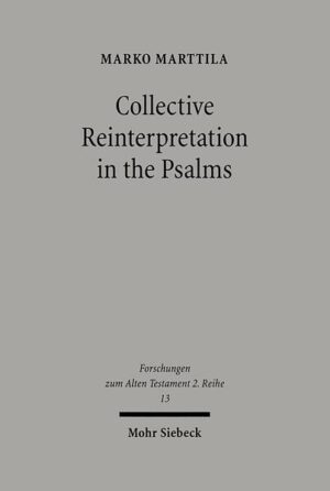 Marko Marttila reevaluates the extent and nature of the collective passages in the Psalter. Many of the complaint psalms written by an individual were reread at a later stage from a national point of view. In the altered religious, political and social circumstances, the earlier texts were reworked and reinterpreted so that they would comply more closely with the prevailing conditions. This collectivizing tendency probably began during the exile and continued until the final redaction of the Psalter (about 200-180 BCE). Collective features increased in late exilic and post-exilic theology even outside the Psalter. This can be seen in the national emphases in Lamentations, the nomistic theology of the Deuteronomistic history and the servant songs of Deutero-Isaiah. It even seems likely that the term mashiach ("the anointed") has a collective reference in some passages. When the Davidic monarchy no longer existed, it was the people of Israel that became the recipient of the divine promises once given to David and his dynasty. Most of these ancient contributors are unknown to us, but the Hasideans at least may have played an important role in this process in its final stage, since there are some obvious passages where the Hasideans seem to represent the people of Israel exclusively.