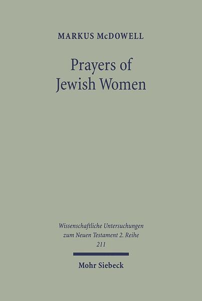 Markus McDowell examines how the literature of the Second Temple period portrays women at prayer through an examination of the literary context and character of those prayers. The goal of this work is a greater understanding of how women were portrayed in literary sources and an offering of some fresh insights for the study of women's religious and social roles in the ancient world. The texts are analyzed and categorized within five areas: social location, content, form, occasion, and gender perspective. The prayers are also compared and contrasted with men's prayers in the same sources. The analysis includes locating (as much as possible) the historical, literary, and cultic context of each document in which these prayers appear. By examining all prayers in these texts uttered by women (not just prayers of named or prominent women), and then comparing them with all the prayers of men in those same texts, certain patterns appear. This study adds to our knowledge of women and religion in Second Temple Judaism by primarily exploring patterns that appear among the prayers in the literature of the Second Temple period. While there are fewer prayers by women than men in this literature, the prayers of women are not portrayed as significantly different from those of men in terms of social location, content, form, or occasion. At the same time, the prayers of women exhibit other patterns of language-and in a minor way, form and occasion-that differ from the prayers of men.