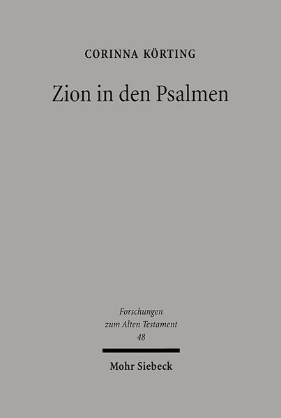 Zion ist ein für die Psalmentheologie grundlegender Topos, der, anders als Jerusalem, raum-zeitliche Dimensionen gleichermaßen füllt und sprengt. Auf der horizontalen Achse erweist er sich als Zentrum einer sakralen Topographie, bietet Israel und der Welt Orientierung und Heimat. Auf der vertikalen Achse vermag dieser Topos die spannungsvolle Distanz von irdischer und himmlischer Gegenwart Gottes aufzuheben. Die temporale Achse zeugt von der Dauerhaftigkeit Zions. Verankert in mythischer Vorzeit besteht Zion in Ewigkeit. An diesen Eigenschaften Zions partizipieren der einzelne Beter, Volk und König. Einem magnetischen Kräftefeld gleich zieht Zion Motive und Traditionen an, um sie zu ordnen und auf diese Weise immer wieder neu und anders zu schaffen. Durch gezielte Positionierung des Topos Zion in den Texten werden Bezüge zwischen einzelnen Psalmen und Psalmengruppen hergestellt, auch über Sammlungen hinaus. So werden in und mit Zion Texte und Theologien zusammengebracht. Corinna Körting analysiert die sogenannten Zionspsalmen sowie die wenig beachteten über den Psalter verteilten einzelnen Erwähnungen von Zion. Sie kommt zu dem Ergebnis, daß kein geschlossenes System, das seine alttestamentliche Traditionsgeschichte hat, sondern Zion als oszillierendes Zentrum fortschreitender Theologiebildung Psalmen und Psalter prägt.