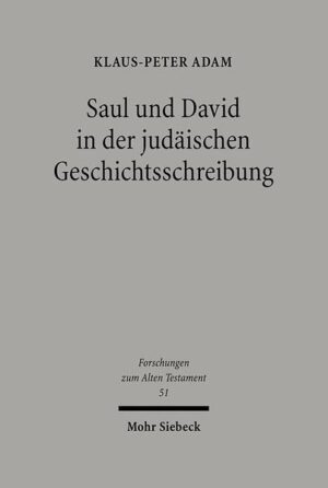 In den Erzählungen der Samuelbücher stehen Saul und David einander nicht nur als Einzelfiguren gegenüber, sondern repräsentieren auch ihre jeweiligen Reiche Israel und Juda. Das durchgängige Kompositionsmerkmal des Figurenkontrastes spiegelt deshalb auch den israelitisch-judäischen Gegensatz. Klaus-Peter Adam widmet sich der Figurenkonstellation und Handlungsabfolge der Erzählungen und ordnet Motive und Themen in die Geschichtsschreibung der Samuel- und der Königebücher ein. Ihre Bezüge zur übrigen Überlieferung von den Königen Judas und Israels liegen besonders in der judäischen Perspektive begründet, die sich bereits in den Quellen der Königebücher nachweisen lässt. Wie in diesen Quellen der israelitisch-judäischen Königsgeschichte erweisen sich Bündnisse und Aufstände auch als entscheidende geschichtliche Ereignisse der narrativen Entfaltungen um die Figuren Saul und David. Die Eigenarten dieser Erzählungen, ihre Konzeption als paradigmatische Vorgeschichte zur späteren Königsabfolge und ihr Überlieferungswachstum werden im Vergleich mit anderen Werken antiker Geschichtsschreibung bestimmt.