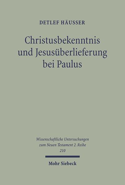 Detlef Häußer untersucht das Verhältnis von Jesus und Paulus im Hinblick auf die Christologie als ein zentrales Thema der paulinischen Theologie und der Jesusüberlieferung. Es geht dabei um die theologische und traditionsgeschichtliche Beziehung von Paulus zur urchristlichen Bekenntnistradition und zur Jesusüberlieferung. Der Autor vertritt die These, dass über beide Größen eine Traditionslinie von Jesus zu Paulus besteht. Nach einer Reflexion über geeignete Kriterien zur Identifizierung von Tradition innerhalb literarischer Kontexte werden vier christologisch zentrale Texte untersucht: 1.Korinther 15,3ff., Römer 1,3-4, Philipper 2,6-11 und Galater 4,4-6. Indem Paulus urchristliche Bekenntnisse und katechetische Texte rezipierte, die deutlich von Jesusüberlieferung beeinflusst sind, besteht eine traditionsgeschichtliche Kontinuität zu Jesus selbst. Die vorpaulinische Christologie konnte insbesondere an Jesu Selbstbekenntnisse anknüpfen. Entsprechende Traditionen sind sehr früh entstanden und Paulus dürfte sie schon in Damaskus und Jerusalem und nicht erst in Antiochien kennengelernt haben. Urkirchliche Traditionen bilden neben dem Damaskusereignis eine entscheidende Grundlage der paulinischen Christologie. In der Christologie ist deshalb sowohl eine bemerkenswerte theologische Sachkongruenz als auch eine traditionsgeschichtliche Kontinuität von Paulus zu den Aposteln vor ihm und zu Jesus selbst festzustellen.