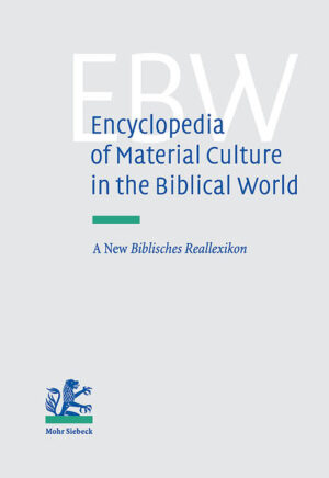 The Encyclopedia of Material Culture in the Biblical World (EBW) builds on the German "Standardwerk" Biblisches Reallexikon (BRL), edited by Kurt Galling 1937, second edition 1977 (2BRL). It is a reference book for biblical scholars, historians, and archaeologists. The EBW focusses on the material culture from the Neolithic Age to the Hellenistic period, giving attention to the material from the Bronze and Iron Ages, including the Persian period. The geographic regions covered by the entries include primarily the records of Palestine (= the Southern Levant) limited by (excl.) the southern fringe of Lebanon and Hermon (North), the Wadi al-Ariš, the Sinai peninsula and North-Arabia (South), the Mediterranean Sea (West) and the Transjordanian desert (East). If appropriate to the entry, the neighboring evidence from Syria, Lebanon, Egypt, and Mesopotamia is included. The Encyclopedia presents and documents the material culture based on the archaeological, epigraphical, and iconographical data in historical order and documents the state of current research. The entries do not only list or mention the most important material data, but try to synthesize and interpret it within the horizon of a history of Southern Levantine culture, economy, technical development, art, and religion. The EBW consists of around 120 articles and an introductory part pertaining to the chronology of the EBW, archaeology and cultural History, epigraphy, and iconography, written by specialists from 15 different countries.