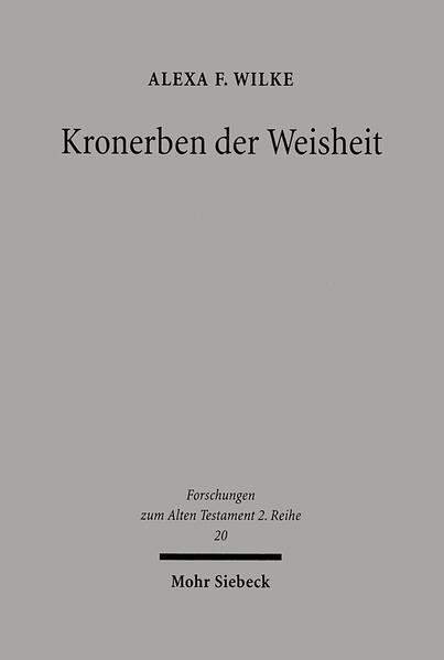 Die Untersuchung der alttestamentlichen Proverbien und ausgewählter Lehren des ägyptischen Mittleren Reichs zeigt, dass der König in der weisheitlichen Weltordnung zwischen Gott und Menschen thront. Der Weisheit suchende Mensch, die zu findende und zu schützende Ordnung und der sie stiftende Gott sind wesentlich auf das königliche Amt bezogen. Dessen Mittlerfunktion bleibt im Laufe der Entwicklung der Weisheit erhalten. Dagegen unterziehen sich die das Amt bekleidenden Kronerben einer Metamorphose. Nicht nur zum Herrscher geborene oder proklamierte Kronerben, sondern auch Götter und menschliche Liebhaber der Weisheit werden als Könige angesprochen. Letztere sind die Adressaten des Sprüchebuches. Auf ihre Krönung und Beheimatung ist die Komposition der Proverbien ausgerichtet. Ausgehend von der Internationalität altorientalischer Weisheit nimmt Alexa F. Wilke thematische und strukturelle Vergleiche vor. Sie reflektiert kritisch die von führenden Ägyptologen vorgetragenen Thesen über die (Welt-)Ordnung der Weisheit, die lange den Maßstab alttestamentlicher Überlegungen bildeten, und leistet mit ihrer Untersuchung der Proverbien einen Beitrag zur gegenwärtigen Diskussion über die Komposition dieser Sentenzensammlung.