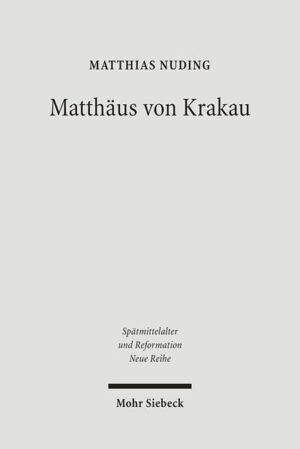 Matthäus von Krakau (um 1345-1410) war Theologieprofessor in Prag und Heidelberg, kirchenpolitischer Berater des römisch-deutschen Königs Ruprecht I. und in seiner letzten Lebensphase auch Bischof von Worms und designierter Kardinal der römischen Obödienz. Unter Einbeziehung der ostmitteleuropäischen, vor allem der polnischen Forschung stellt Matthias Nuding Leben und Werk des vielseitigen Gelehrten dar, der sich als populärer pastoraltheologischer Autor, wortgewaltiger Prediger, Kirchenreformer ("De squaloribus curiae Romanae"), Wissenschaftsorganisator und Diplomat einen Namen machte. Neben dem Reformmilieu im Umkreis der Prager Universität und dem Heidelberger Hof bilden hierbei auch die römische Kurie, Matthäus' Heimatstadt Krakau oder das Konzil von Pisa die Kulisse. Der Autor geht dem Verhältnis von theoretischer Reflexion und praktischem Handeln des Gelehrten nach und eröffnet so einen Blick in die Geistesgeschichte der Umbruchszeit des Großen Schismas, wirft ein Schlaglicht auf die Netzwerke, die sich zwischen den jungen mitteleuropäischen Universitäten ausbildeten, und schildert zugleich die außergewöhnliche Karriere eines gelehrten Rates im Fürstendienst, der das zunehmend problematische Festhalten seines Herrn an der römischen Papstlinie unterstützte. Besonderes Augenmerk gilt der Überlieferung in Archiven und Bibliotheken