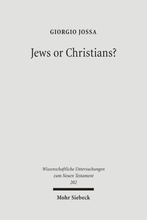 When was Christianity born? When was it that Christianity, born as a particular current within Judaism, constituted itself as a religion different and separate from the Jewish religion? The question has been asked, and the problem has therefore been considered, since the historical-critical investigation of Christian origins began. However the problem has become acute only in the last few decades, because of the occurrence of a whole series of circumstances and of reflections that have deeply changed the historiographic understanding regarding Judaism in the first century, and thus the origins of Christianity as well. Traditional opinion considered the founders of Christianity to be Jesus of Nazareth and Paul of Tarsus. Recent studies however affirm that a Christian religion as distinct from the Jewish religion can be spoken of only much later, and that for the entire first century, and for at least a part of the second century, Christianity was nothing more than a sect within Judaism. Dealing with the problem from an historical point of view, and thus considering not only Christianity of Jewish origin but also that of gentile origin, Giorgio Jossa demonstrates that the birth of a Christian identity as distinct from Jewish identity must actually be dated back to the first period of life of the community of Jesus.