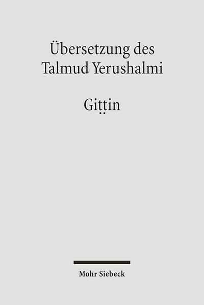 Der vorliegende Band ist die erste wissenschaftliche Übersetzung des Traktates Gittin (Scheidebriefe) des Jerusalemer Talmuds. Der Traktat Gittin ist der fünfte Traktat der dritten Ordnung Nashim (Frauen). Ausgehend vom locus classicus in Dtn 24,1-4 werden die formalen Bestandteile eines Scheidebriefes und die Verfahrensweisen bei der Überbringung dieses Dokumentes behandelt. Breiten Raum nehmen Probleme mit den Zeugen und Boten, die Zulässigkeit von einschränkenden Bedingungen und die Anfechtung der Gültigkeit des Scheidebriefes ein. Anhand von Fallbeispielen werden Schwierigkeiten und Besonderheiten der Wiederverheiratung, der Schwagerehe und der Rechtsstellung der Kinder ausführlich diskutiert. Ein besonderes Interesse gilt vermögens-, unterhalts- und erbrechtlichen Fragen. Der Traktat erlaubt interessante Einblicke in die rechtliche Stellung von Geschlechterbeziehungen im antiken Judentum. Generell werden Analogien zur Rechtssituation bei der Freilassung von Sklaven, bei Schuldscheinen und Kaufverträgen gezogen. Der Traktat Scheidebriefe liefert auf diese Weise auch einen Beitrag zur Geschichte des antiken Urkundenwesens. Bill Rebigers Übersetzung basiert auf der Edition Krotoszyn 1865/66