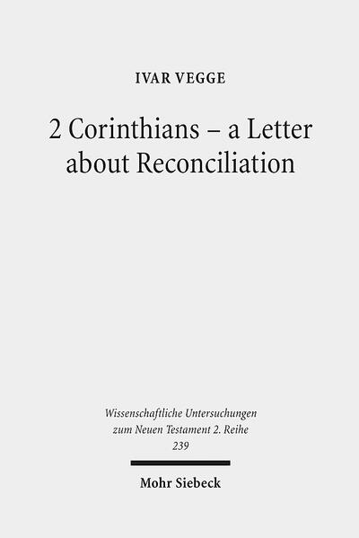 Ivar Vegge shows that the ancient Mediterranean world was especially sensitive to idealized praise and blame or threats as hortative means. This is reflected in the pedagogy of the moral philosophers (psychagogy) and in the letter-writing tradition (epistolography), and to some extent also in the rhetorical tradition. Paul utilizes this method in 2 Corinthians. Developing a suggestion by R. Bieringer, the author starts by arguing that 2 Cor 7:5-16 is a highly idealized description of reconciliation (i.e. praise) where the aim is to exhort to full reconciliation. He then interprets a number of idealized expressions of confidence in the addressee-spread throughout the letter-as supporting the appeals for reconciliation with Paul and the collection. 2 Cor 10-13 resembles the harsh tone and aim of Paul's "tearful letter"-i.e. sorrow leading to the Corinthians' repentance and finally to reconciliation with Paul (cf. 2 Cor 2:1-4