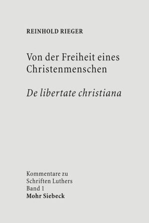 Martin Luthers Freiheitstraktat, weniger eine Gelegenheitsschrift, wie viele seiner anderen Werke, sondern ein in sich abgerundetes Werk, entwickelt systematisch die Grundsätze seiner Theologie. Luther zeigt, ausgehend von zwei aus Paulus geschöpften gegensätzlichen Thesen, die Wirkkraft des Glaubens, der die geistliche Freiheit des Christen begründet und sein Handeln in der Welt ermöglicht. Reinhold Rieger vergleicht die lateinische mit der deutschen Fassung und arbeitet die Struktur des Gedankengangs heraus. Luthers Text schrittweise folgend beleuchtet er den Hintergrund in anderen Schriften und belegt ihn mit Originalzitaten. Dadurch verdeutlicht er den Zusammenhang des Traktats mit dem Gesamtwerk Luthers. Er weist Traditionen nach, auf die sich Luther bezieht und untersucht Luthers Umgang mit biblischen Texten. In der Einleitung werden die historische Situation der Entstehung der Schrift, die Entstehung der beiden Fassungen, die Gliederung des Traktats und Vorstufen im Werk Luthers besprochen. Ein Ausblick auf die Aufnahme des Traktats in der Reformationszeit beschließt den Kommentar. Er enthält auch eine Übersetzung der lateinischen Fassung, Literaturhinweise und Register.