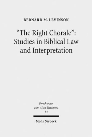 This book presents twelve selected investigations of textual composition, interpretation, revision, and transmission. With these studies, Bernard Levinson draws upon the literary forebears of biblical law in cuneiform literature and its reinterpretation in the Second Temple period to provide the horizon of ancient Israelite legal exegesis. The volume makes a sustained argument about the nature of textuality in ancient Israel: Israelite scribes were sophisticated readers, authors, and thinkers who were conscious of their place in literary and intellectual history, even as they sought to renew and transform their cultural patrimony in significant ways. Originally published over a decade and a half, the significantly revised and updated studies gathered here explore the connections between law and narrative, show the close connections between Deuteronomy and the Neo-Assyrian loyalty oath tradition, address the literary relationship of Deuteronomy and the Covenant Code, reflect upon important questions of methodology, and explore the contributions of the Bible to later western intellectual history. The volume offers essential reading for an understanding of the Pentateuch and biblical law. "This collection of essays is a testimony to Levinson's methodological brilliance and broad perspective as a bridge-builder between the various factions of Hebrew Bible scholarship." Armin Lange in Journal of Ancient Judaism 1 (2010), S. 122 "The collection as a whole triumphantly vindicates the significance of biblical law, the essential function of diachronic analysis (source and redaction criticism, and historical contextualization) in interpretation, and, especially in the last section, the established positions of the critical tradition in the succession of Wellhausen. The footnotes and bibliography are a superb resource for the study of biblical law. And the publishers have produced a beautiful volume worthily complementing a fine text." Walter J. Houston in Journal of Semitic Studies 55 (2010), S. 312-313