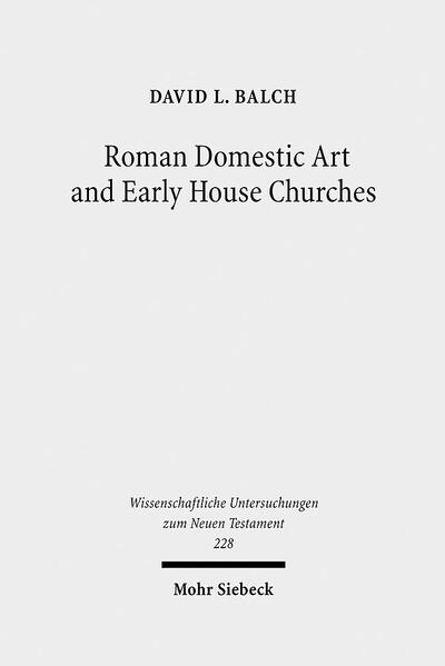 In contrast to most studies of earliest Christianity that focus on texts, David Balch inquires into the visual world of the culture in which early Christians lived and worshipped. Jews and Christians outside Israel lived in Greek and Roman houses and apartment buildings. During earlier Republican and later Imperial periods, artists painted frescoes on the walls of their patrons' houses. Beginning in the mid-1700s, archaeologists began unearthing brilliantly colored domestic paintings, often of Greek (rarely of Roman) myths and tragedies, especially in Pompeii, Herculaneum, and Rome. The author inquires how visual representations seen daily might influence the understanding of Jewish and Christian scriptures read and heard in those same spaces as well as the meaning of rituals performed in domestic worship. Scenes from the tragedies of Euripides as well as visual representations of contemporary gladiatorial games make suffering, sacrifice, and death surprisingly present in Roman houses, themes not first introduced by Christian preaching or the Eucharist. Further, David Balch includes not only recent studies of domestic art, but also of Roman domestic architecture (domus and insulae) by British (Wallace-Hadrill), American (Clarke, Leach), German (Zanker, Dickmann), and Italian (Maiuri, Pappalardo) scholars, studies that affect descriptions of the social history of early Christianity.