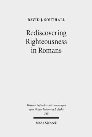 This book is a sustained investigation of the interpretation of righteousness (δικαιοσύνη) in Romans as it undergoes personification within a metaphoric and narratorial setting. The argument has, as its starting point, the assertion that previous treatments of righteousness in Romans, and particularly within the New Perspective, have failed adequately to take account of the poetic, connotative, and metaphoric nature of Paul's language. As a way forward, David J. Southall assesses recent literary theorists and endorses their conclusions that metaphor, narrative and personification are tropes of semantic innovation which are productive of new information. In nuce, the thesis of the entire project is that when personified Dikaiosu/nh occurs within pericopes which display clear components of metaphor and narrative, then the character-invention "Righteousness" acts out the role which in less metaphoric and narratorially construed passages would be played by Christ himself. The author mainly seeks to demonstrate this via exegetical treatments of Romans 6:15-23 and 9:30-10:21 (texts in which biblical scholarship has recognised the personification of righteousness) showing that both of these pericopes contain strong metaphoric and narratorial elements, and concluding that personified Δδικαιοσύνη operates within these matrices and is functionally equivalent to Christ himself. The investigation concludes with an examination of righteousness elsewhere in the Pauline corpus.