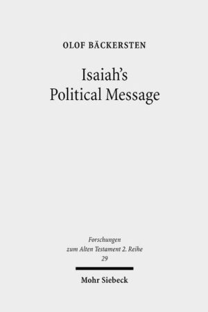 Scholars have traditionally identified two fundamental, and somewhat separate, discourses in Isaiah 1-39. In what might be labelled the social-critical discourse, we supposedly encounter a prophet who condemns the Jerusalemite elite for their complacent attitudes and decadent life-style in general, and for their more or less systematic oppression of the less fortunate in particular. This lack of social justice, Isaiah emphasises, will indeed be punished by YHWH. In the discourse that might preferably be labelled foreign-political, scholars have found that the prophet repeatedly discourages Judahite participation in anti-Assyrian rebellions, since such strategies are offensive to YHWH and their plans will therefore come to nothing. Olof Bäckersten presents an attempt to question the existence of a social-critical discourse in Isaiah 1-39. He argues that the texts that have been proffered as proofs for such a discourse relate instead, with surprisingly few although notable exceptions, to the critique of Judah's anti-Assyrian policy. The result of this investigation has implications for our understanding of the book of Isaiah as a whole. A social-critical emphasis can only be detected in Isaiah 1 and Isaiah 56-66, whereas Isaiah 2-39(55) provides variations on a foreign-political theme in the sense that the focus falls on the relationship between nations in general and Judah's position on the international arena in particular.