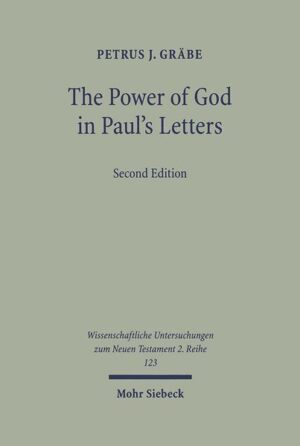 The concept of God's power is a leading motif in Pauline theology. It functions in key passages of Paul's letters and is intrinsically linked to his theology of the cross and its soteriological explication in the message of justification. Because this concept is so closely related to the message of the cross, Paul often speaks of 'power' in a paradoxical context. Although 'power' is generally assumed to be an important motif in Pauline theology, the concept has not yet been fully explored. Petrus J. Gräbe investigates the concept of God's power in Paul's letters. He also gives an overview of God's power in the broader New Testament context in order to distinguish more clearly the specific Pauline interpretation of the power of God. The investigation comprises three sections: A lexico- and conceptual-historical overview of the concept of power, an exegetical investigation of the concept of God's power in Paul's letters and a theological scope of the concept of God's power in the Pauline letters. In the last section Petrus J. Gräbe distinguishes between a theological-christological and a pneumatological emphasis. The concept of God's power plays an important role in the way Paul views his apostolic ministry. In the concluding chapter the author therefore deals with Paul's ministry within the christological perspective on weakness and power. "The work is an important contribution to Pauline studies and is a well-researched, thorough, and scholarly study." Jeffrey R. Asher in The Catholic Biblical Quarterly vol. 64. (2002), page 762 "This book is a useful refresher course on Paul, with a valuable dialogue with the most recent monographs and commentaries on his letters." Benedict T. Viviano in Zeitschrift für Missions- und Religionswissenschaft Jahrgang 86 (2002), p. 74