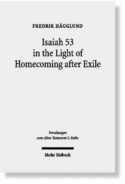 In this study, Fredrik Hägglund presents an interpretation based on a hypothesis that conflicts emerged between the people in the land of Israel and those who returned from exile. He analyzes these conflicts with the help of contemporary refugee studies, other texts of the Old Testament, and also relevant passages in Isa 40-55. At the end of the exile, there was hope that the deported people would return to Israel, that it would be rebuilt, and that Jerusalem would again flourish. This hope is most clearly expressed in Isa 40:1-52:10. However, as time went by, there was a realization that the envisaged glorious return was in reality a rather limited return, and the joy of receiving those who returned had turned into conflicts, not least regarding the possession of land and the availability of places to live. In this situation, someone probably reflected on the message of Isa 40:1-52:10 and sought to understand what had gone wrong. Isa 53 was then inserted as an explanation of how the people in the land of Israel, i.e. the "we," should have received those who returned, i.e. the servant. If this embrace had taken place, Mother Zion would have rejoiced, as described in Isa 54. Instead of these pictures painted for us in Isa 53 and 54, we encounter the reality of the conflicts described in Isa 56-66.