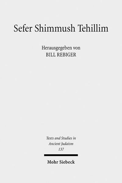 Der Sefer Shimmush Tehillim (das "Buch vom magischen Gebrauch der Psalmen") ist ein im Judentum teilweise bis heute populäres Handbuch, in dem den biblischen Psalmen magische Verwendungen zugeordnet werden. Die Anfänge seiner Redaktion reichen bis in die Spätantike und in den ägyptisch-palästinischen Raum zurück. Die ältesten erhaltenen Textzeugen stammen aus der Kairoer Geniza, sind in einer hebräisch-aramäischen Mischsprache verfaßt und wurden in einer repräsentativen Auswahl in Magische Texte aus der Kairoer Geniza, Bd. 3, hrsg. von Peter Schäfer und Shaul Shaked, Tübingen 1999 TSAJ 72, erstmals ediert. Das Ende der hier umfassend dokumentierten, komplexen Redaktionsgeschichte dieses Manuals wird einerseits durch den Erstdruck Sabbioneta 1551, der zum textus receptus wurde, und andererseits durch die sefardische Rezension, die nur handschriftlich bezeugt ist, bezeichnet. In der vorliegenden Veröffentlichung ediert Bill Rebiger mittelalterliche und frühneuzeitliche Handschriften sowie die editio princeps synoptisch. In einer zweispaltigen Synopse übersetzt er den Erstdruck und die sefardische Rezension ins Deutsche und kommentiert in Anmerkungen Probleme der Übersetzung. In einem separaten Einzelkommentar widmet er sich ausführlich den Beziehungen zwischen dem Text eines Psalms und seiner jeweiligen magischen Verwendung sowie zwischen den Rezensionen, den text- und traditionsgeschichtlichen Entwicklungen, den Paralleltexten aus der magischen Literatur und der ritualtheoretischen Analyse der Handlungsanweisungen. Eine allgemeine und forschungsgeschichtliche verschiedene Indices komplettieren dieses Buch.