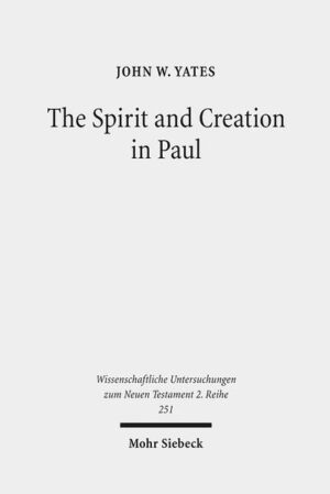 John W. Yates explores the meaning and significance of the Apostle Paul's description of the divine Spirit as "life-giving". He argues that with this designation Paul develops a tradition present in the literature of Ancient Judaism and identifies the Spirit as the divine agent who brings about a new creation through resurrection of the dead. In the first half of his work, the author assesses the origin and development of the "breath of life" tradition in Ancient Judaism, with particular focus on the use of Genesis 2:7 and Ezekiel 36-37. In the second half, he demonstrates how Paul develops this strand of tradition and elevates it to a place of prominence in his description of the divine Spirit. This begins with an analysis of Paul's citation of Genesis 2:7 at 1 Corinthians 15:45, is followed by an examination of the letter/Spirit contrast in 2 Corinthians 3 and concludes with a careful reading of Paul's most thorough description of the life-giving Spirit in Romans 8. Yates offers final reflections on the significance of this study for understanding divine identity in Paul's letters and on the possible implications of this study for Pauline scholarship more widely.