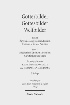 Im Zentrum der beiden Bände steht der komplexe Zusammenhang zwischen Gottesbildern und Weltbildern in Ägypten, Persien, Mesopotamien, Syrien, Kleinasien, Israel, Griechenland und Rom, im Zoroastrismus, Judentum, Christentum und Islam.Die spannungsvolle Vielfalt hat nicht nur Weltbilder in der orientalischen und hellenistisch-römischen Antike geprägt. In veränderter Gestalt ist sie bis heute in den praktizierten Religionen Anlaß zu geistiger, im Extremfall gewaltsam ausgetragener Auseinandersetzung. Der Einfluß auf individuelle Lebensführung und religiöse sowie politische Weltanschauung ist unverkennbar. "Es wird eine Fülle an Material geboten und eine ganze Reihe von Einzelfragen diskutiert. Wer auf der Suche nach neuen Erkenntnissen zur mesopotamischen oder phönizischen Religion ist, wird genauso fündig wie derjenige, der sich für den Zoroastrismus oder wichtige Aspekte römischer Religion interessiert."Bernd U. Schipper in Zeitschrift für Religionswissenschaft 15 (2007), S. 95 Band I und II liegen nun als Studienausgabe vor. Sie werden nur zusammen abgegeben.