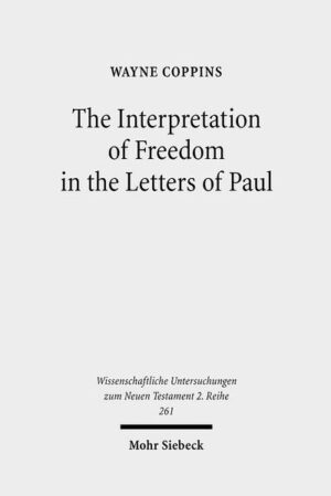 Wayne Coppins investigates the interpretation of freedom in Paul's letters with special reference to Martin Luther and twentieth-century "German" New Testament scholarship. He focuses on three key issues, namely the importance of freedom in Paul's letters and theology, the centrality and meaning of "freedom from the law," and the relationship between freedom and service. In addition to providing a detailed exegesis of the key Pauline texts, the monograph also offers a synthesis of the aforementioned issues and concludes with a retrospective assessment of the promise and pitfalls of 'German' scholarship on freedom in Paul. While critical of the assumption that Paul himself had already developed a unified concept of freedom, the author suggests that it may nevertheless be appropriate to employ freedom as a category for depicting Paul's thought.