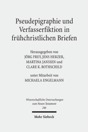 Versuche der Beurteilung von Pseudepigraphie in der Antike und im Neuen Testament sind zuletzt in den 1960er und 1970er Jahren unternommen worden. In der neutestamentlichen Forschung wurden die aus der Altertumswissenschaft stammenden Anregungen oft einseitig zur generellen Legitimation neutestamentlicher Pseudepigraphie rezipiert, ohne nach einer differenzierten Beurteilung der jeweiligen pseudepigraphischen Fiktion und ihrer Legitimität zu fragen. Angesichts dieser Situation sollen mit dem vorliegenden Band Problematik und Vielfalt der Pseudepigraphie neutestamentlicher Briefe dokumentiert, die neueren Ansätze zusammengefasst und so die Diskussion weiter vorangebracht werden. Es wird dabei eine repräsentative Breite angestrebt, die nicht nur alle im Neuen Testament als pseudepigraphisch beurteilten Briefe (einschließlich des Hebräerbriefes) behandelt, sondern den Kontext antiker und frühjüdischer Pseudepigraphie berücksichtigt. So werden auch die für die Entstehung neutestamentlicher Briefe traditionsgeschichtlich relevanten Bereiche einbezogen, u.a. apokalyptische Literatur, Weisheits- und Testamentenliteratur, apokryphe Schriften sowie der antike Briefroman.