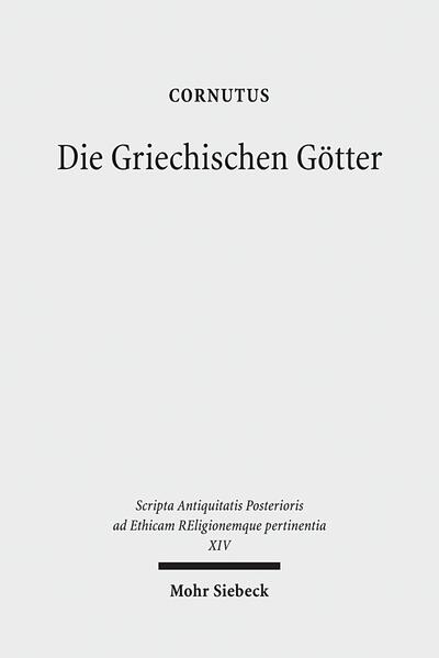 Lucius Annaeus Cornutus stammte aus Leptis Magna in Libyen und lebte zur Zeit Kaiser Neros als stoischer Philosoph in Rom. Von seinen Werken (Schriften zur Rhetorik und Philosophie