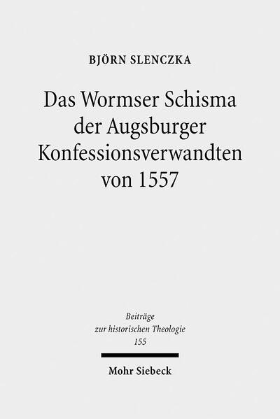 Das Wormser Religionsgespräch von 1557 war der letzte Versuch im 16. Jahrhundert, durch theologische Verhandlungen auf Reichsebene die konfessionelle Spaltung zu überwinden. Hochangesehene Theologen nahmen daran teil: Pflug, Helding und Canisius auf römisch-katholischer, Melanchthon, Brenz und Schnepf auf evangelischer Seite. Alle Aufmerksamkeit galt jedoch bald internen Auseinandersetzungen der evangelischen Teilnehmer um die Verwerfung falscher Lehre. Sie wurden nicht nur zum Anlaß für den späteren Abbruch des Reichsreligionsgesprächs, sondern führten zum öffentlichen Bruch zwischen den Augsburger Konfessionsverwandten. Björn Slenczka unternimmt es, diesen Bruch erstmals gestützt auf eine repräsentative Quellenbasis zu rekonstruieren und ihn aus seinen Voraussetzungen zu erhellen. Dadurch läßt sich die Brisanz des Bruchs als eines regelrechten Schismas erfassen und neu bestimmen, welchen Anteil führende Theologen und politische Akteure daran hatten.