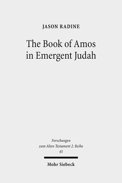 Recent developments in the study of ancient Near Eastern prophecy, as well as new archaeological models of the development of ancient Judah and Israel, have significant implications for biblical prophetic literature. Jason Radine proposes a reassessment of the book of Amos in light of these developments. In comparison with the evidence for prophecy in the ancient Near East (including ancient Israel), biblical prophetic literature stands out as a distinctly different phenomenon. The author proposes that the book of Amos is not a work of "prophecy" as the phenomenon is known from the ancient Near East, but rather a religio-political document explaining and justifying the withdrawal of divine favor from the northern kingdom. The book of Amos uses lamentation language to describe the Assyrian conquest of Israel, but also makes social justice accusations that justify the northern kingdom's destruction.