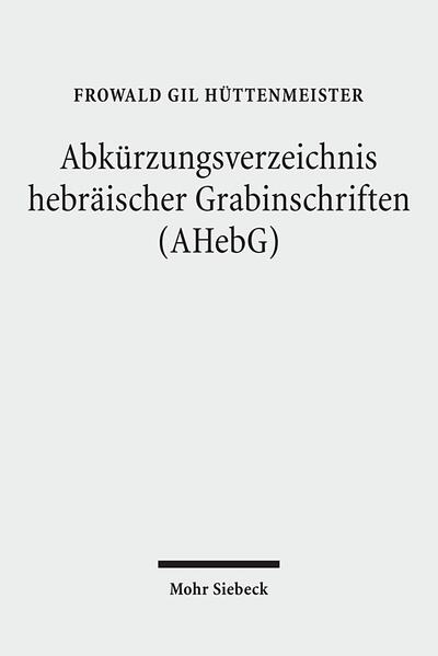 Die Bedeutung der jüdischen Friedhöfe als genealogische, historische und kunsthistorische Quelle steht heute außer Frage. Zahlreiche Veröffentlichungen über jüdische Ortsgeschichte sind in den letzten Jahrzehnten erschienen. Einen breiten Raum nehmen dabei Dokumentationen jüdischer Friedhöfe ein. Es gibt kaum eine hebräische Inschrift ohne Abkürzungen. Abgekürzt werden vor allem immer wiederkehrende, manchmal viele Wörter umfassende Wendungen. Aber auch Familien- und Ortsnamen werden häufig abgekürzt. Außerdem werden immer wieder Wörter nicht ganz ausgeschrieben, um den knappen zur Verfügung stehenden Platz auf dem Grabstein voll ausnutzen zu können. Berücksichtigt man noch die häufigen Steinmetzfehler, dann ist es verständlich, wie schwierig eine richtige Auflösung sein kann-wenn sie überhaupt möglich ist. Für das "Abkürzungsverzeichnis hebräischer Grabinschriften" wurden fast alle in Dokumentationen jüdischer Grabsteine-von der Karibik bis zur Arabischen Halbinsel-vorkommenden Abkürzungen ausgewertet und mit ihrer Auflösung und Übersetzung aufgeführt. Hinzu kommen nicht veröffentlichte Dokumentationen von Privatpersonen und Institutionen und Recherchen des Verfassers auf Friedhöfen in ganz Europa. Durch die Aufnahme auch der nicht voll ausgeschriebenen Wörter wird dem Benutzer gleichzeitig ein Wörterbuch an die Hand gegeben, das ihm die Arbeit wesentlich erleichtert. Das Abkürzungsverzeichnis umfaßt über 8.500 Abkürzungen mit weit über 10.000 Auflösungen.