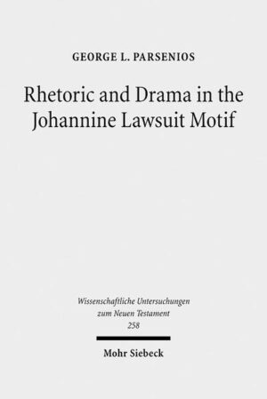 George L. Parsenios explores the legal character of the Gospel of John in the light of classical literature, especially Greek drama. Johannine interpreters have explored with increasing interest both the legal quality and the dramatic quality of the Fourth Gospel, but often do not connect these two ways of reading John. Some interpreters even assume that the one approach excludes the other, and that John is either legal or dramatic, but not both. Legal rhetoric and tragic drama, however, were joined throughout antiquity in a complex pattern of mutual influence. To connect John to drama, therefore, is to connect John to legal rhetoric, and doing so helps to see even more clearly the pervasiveness of the legal motif in the Gospel of John. Tracing the legal character of "seeking" in Sophocles' Oedipus Rex, for example, sheds new light on the legal character of "seeking" in the Fourth Gospel, especially in the enigmatic comment of Jesus at John 8:50. New insights are also offered regarding the evidentiary character of the signs of Jesus, based on comparison with Aristotle's comments about signs and rhetorical evidence in both the Poetics and Rhetoric, as well as by comparison with plays by Aeschylus, Sophocles and Euripides. To call the signs of Jesus evidence, however, does not remove them from the dialectical tension inherent in Johannine theology. If the signs are evidence, they are evidence in a world in which the basis of forming judgments has been problematized by the appearance of the Word in the flesh.