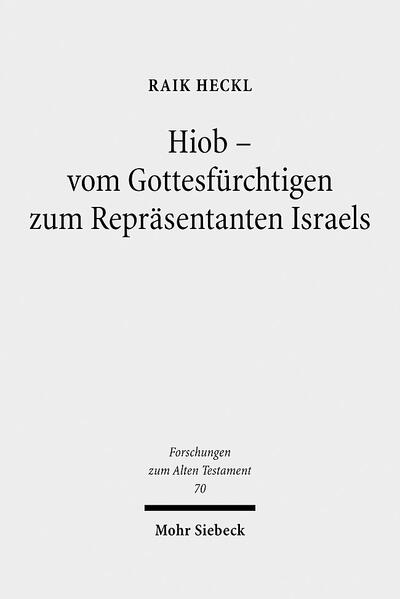 Raik Heckl weist nach, dass das Gegenüber von Prosa und Dichtung im Hiobbuch dadurch zustande kam, dass eine ältere Hiobdichtung mit eigener Kohärenzstruktur und Intention nachträglich erzählerisch gerahmt wurde. In der älteren Dichtung wurde Hiob als frommer Heide dargestellt, der an seiner Gottesbeziehung im Leiden festhält und dem sich in den Gottesreden Jhwh, der Gott Israels, in einer persönlichen Gottesbegegnung offenbart. Während sich die Dichtung in exemplarischer Weise mit der Frage nach Gottes Stellung zum Leiden beschäftigt, werden Thema und Hauptfigur in der Rahmenerzählung geschichtstheologisch umgedeutet. Hiob, der hier von vornherein als Jhwh -Verehrer erscheint, wird durch eine strukturbildende Verarbeitung von 1 Sam 1-4 zum Repräsentanten des Geschicks des Volkes Israel gemacht. Die Wiederherstellung des unschuldig Leidenden weist auf eine zukünftige Wiederherstellung Israels hin, wodurch das deuteronomistische Geschichtskonzept der Samuelis- /Königebücher kontrastiert wird.