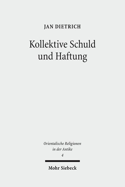 Die exegetische und kulturanthropologische Diskussion um Sündenbockriten nimmt von Lev 16 ihren Ausgangspunkt, obwohl der 'Sündenkuhritus' von Dtn 21,1-9 ebenso Anspruch auf Auslegung im Rahmen dieser Diskussion verdient, enthält doch Dtn 21,1-9 alle Momente, die für einen klassischen Sündenbockritus wesentlich sind: die kollektive Schuldproblematik durch den Totschlag von unbekannter Hand, die ersatzweise Elimination und Tötung der jungen Kuh sowie nicht zuletzt die mehrfache Verwendung der Begriffe "Blut(schuld)" und "Sühne". Deshalb unternimmt Jan Dietrich in der vorliegenden Studie eine religions- und rechtsgeschichtliche Untersuchung zu Dtn 21,1-9 und verwandten Quellen, die den Text sowohl im Licht der exegetischen und kulturanthropologischen Deutung von Sündenbockriten interpretiert als auch in den größeren Zusammenhang kollektiver Schuldproblematik stellt.