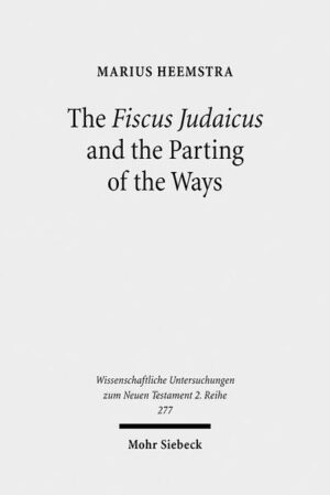 Marius Heemstra argues that the "harsh" administration of the Fiscus Judaicus under the Roman emperor Domitian (81-96) and the reform of this Fiscus under the emperor Nerva (96-98), accelerated the parting of the ways between Judaism and Christianity, resulting in two separate religions. From 96 CE onwards, Roman authorities used a more pointed definition of "Jew", which made it easier for them to distinguish between Judaism (an accepted religion within the empire) and Christianity (an illegal religious movement). This parting should primarily be interpreted as a break between Jewish Christians and mainstream Judaism. Both parties claimed to be the true representatives of the continuing history of Israel. In this study, the author pays special attention to the Roman and Jewish context of the Book of Revelation, the Letter to the Hebrews, and the Gospel of John, including the debate about the birkat ha-minim.