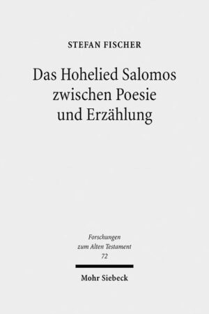 Das Hohelied Salomos erzählt eine Liebesgeschichte. Es steht zwischen Poesie und Erzählung. Deshalb bestimmen rezeptionsästhetische und strukturalistische Ansätze die Interpretation. Stefan Fischer bietet eine neue Übersetzung und eine Strukturanalyse, welche zeigt, dass die Vereinigung der Liebenden im Zentrum steht. Die synchrone Textanalyse erfolgt mit literaturwissenschaftlichen Methoden der Erzähltextanalyse. Dazu analysiert der Autor die konstitutiven Elemente der Darstellung im Anschluss an Gérard Genette und bestimmt die Bausteine der Handlung. Somit bietet das Buch eine neue Interpretation als dramatische Form einer weisheitlichen Lehrerzählung und einen exemplarischen Beitrag zur Methodik der Anwendung literaturwissenschaftlicher Ansätze auf das Alte Testament. Es öffnet den Horizont für einen dialogischen Zugang zum Text, der nicht auf autoritative Weisung angelegt ist.