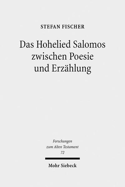 Das Hohelied Salomos erzählt eine Liebesgeschichte. Es steht zwischen Poesie und Erzählung. Deshalb bestimmen rezeptionsästhetische und strukturalistische Ansätze die Interpretation. Stefan Fischer bietet eine neue Übersetzung und eine Strukturanalyse, welche zeigt, dass die Vereinigung der Liebenden im Zentrum steht. Die synchrone Textanalyse erfolgt mit literaturwissenschaftlichen Methoden der Erzähltextanalyse. Dazu analysiert der Autor die konstitutiven Elemente der Darstellung im Anschluss an Gérard Genette und bestimmt die Bausteine der Handlung. Somit bietet das Buch eine neue Interpretation als dramatische Form einer weisheitlichen Lehrerzählung und einen exemplarischen Beitrag zur Methodik der Anwendung literaturwissenschaftlicher Ansätze auf das Alte Testament. Es öffnet den Horizont für einen dialogischen Zugang zum Text, der nicht auf autoritative Weisung angelegt ist.