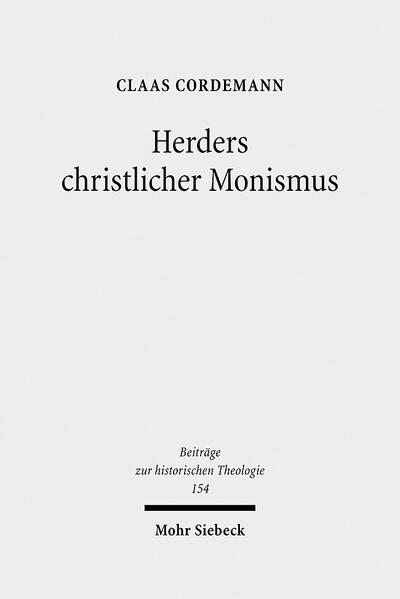 Claas Cordemann stellt im interdisziplinären Diskurs mit der germanistischen und philosophischen Herderforschung den Theologen Herder ins Zentrum und zeigt ihn als einen Denker von Rang, der die philosophische und theologische Debattenlage seiner Zeit aufgreift und produktiv weiterführt. Herders Denken wird in den philosophischen Diskurs des 18. Jahrhunderts eingebettet, der mit den Namen Descartes, Spinoza und Leibniz verbunden ist. Cordemann zeigt, dass Herder mit seinem Konzept eines "christlichen Monismus" die Grundeinsichten einer spinozanisch inspirierten Metaphysik mit den Grundanliegen christlicher Theologie zu verbinden sucht. Herders Natur-, Geschichts- und Kulturtheorie sowie seine Bestimmung des Menschen und der Menschheitsgeschichte, so die These der Arbeit, haben ihren Fokus in der Christologie und sind vom Gottesgedanken her zu verstehen.