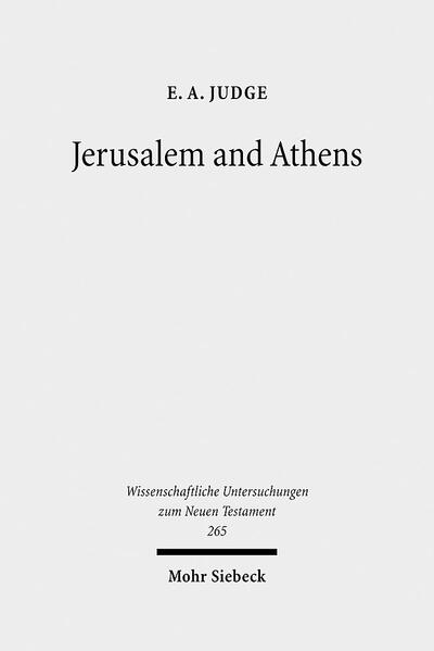 E.A. Judge's third collection of essays moves on from Rome and the New Testament to the interaction of the classical and biblical traditions, to the cultural transformation of late antiquity, and to the contested heritage of Athens and Jerusalem in the modern West. A lifelong interest in Rome bridges this range. Christianity emerges as essentially a movement of ideas, opposed at first to the cultic practice of ancient religion which had been meant to secure the existing order of things. The new message with its demanding morality laid the foundations for our radically different sense of 'religion' as the quest for the ideal life.The 'Judge method' tackles such momentous questions by starting with textual detail, translated from Latin and Greek. Inspired by the project of the Dölger-Institut in Bonn (the interaction of antiquity and Christianity), he brings to it a particular focus on those documents of the times retrieved from stone or papyrus. The collection reflects the more holistic approach to history, starting with the ancient world, that has been developed at Macquarie University in Sydney, where diverse interests are now drawn together from as far back as ancient Egypt or China in an attractive approach to the modern world.