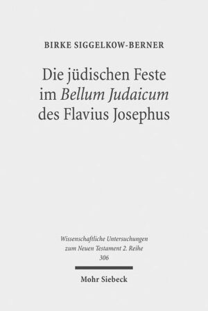 Flavius Josephus gilt als einer der wichtigsten Zeugen für Praxis und Deutung der jüdischen Feste in der Zeit vor 70 n.Chr. Jedoch stand bisher eine Untersuchung aus, die die entsprechenden Belegstellen in ihrem literarischen Kontext wahrnimmt. Birke Siggelkow-Berner greift den Befund auf, dass die jüdischen Feste im Bellum Judaicum eigens als Thema genannt werden sowie sprachlich und sachlich als ein klar abgegrenzter Komplex erscheinen. Sie analysiert alle Festbezüge in dieser Schrift auf ihre Kontexteinbindung hin und kommt zum Ergebnis, dass diese Textpassagen gezielt für den Geschichtsbericht im Kontext gestaltet sind. Josephus nutzt das Deutungspotential der Feste in ihrem Bezug auf das ganze Volk, auf Jerusalem und auf den Tempel und nimmt auf diese Weise eine Verhältnisbestimmung zwischen dem Judentum und Rom sowie zwischen den jeweiligen Protagonisten vor, die auch heilsgeschichtliche Implikationen hat. Damit unterstützen und vertiefen die Festbezüge die Aussageintention des Bellum Judaicum insgesamt.