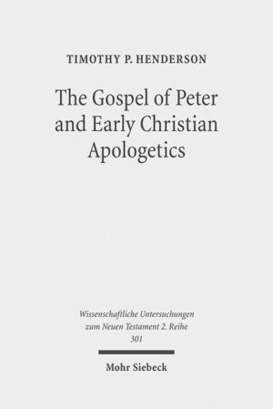 Timothy P. Henderson examines the apologetic and polemical characteristics of the Gospel of Peter and demonstrates that this early Christian text was composed by reworking material from the New Testament gospels. He suggests that the category of Second Temple Jewish writings known as "Rewritten Bible" provides the best analogy for understanding the literary relationship between the Gospel of Peter and the canonical texts. An important feature of this study is its investigation of the ways in which certain criticisms and claims from those outside the Christian movement, including both Jews and Gentiles, played a formative role in the composition of the Gospel of Peter and led its author to alter details from previous accounts in an attempt to provide a more compelling demonstration of Christian claims. Henderson also surveys many parallels from other early Christian literature in order to establish more clearly the apologetic traits of this fascinating gospel.