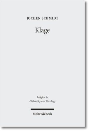 Klage ist keine gebrochene oder vorläufige Form des Gotteslobes und Leiden ist keine sublime Gestalt des Glücks. Klage ist Klage, so wie Leiden Leiden ist. Unter Verzicht auf jegliche Rhetorik des Umschlags, die das Negative in ein Entsprechungsverhältnis zum Positiven setzen will, beschreibt Jochen Schmidt die Klage als eine ob ihrer Ausdruckspotentiale Leiden lindernde, weil neue Möglichkeiten der Selbstdeutung eröffnende Praxis. Ausgangspunkt ist eine subjektivitätstheoretisch und zeitphilosophisch verfahrende Analyse "reflexiven" Leidens, vor deren Hintergrund eine phänomenologisch, literarisch-ästhetisch und systematisch-theologisch begründete Theorie der Klage entwickelt wird.