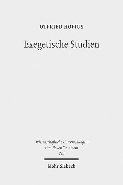 Die Aufsatzsammlung enthält Studien zu zentralen Texten der Evangelien, der Paulusbriefe und der Septuaginta sowie zu grundlegenden Themen neutestamentlicher Theologie und Hermeneutik. Gegenstand der Untersuchung sind unter anderem das christologisch-soteriologische Zeugnis der großen Wundererzählungen Mk 9,14-29 und Joh 11,1-44, die paulinische Sicht des Gesetzes, der Rechtfertigung, der Versöhnung, der Gemeinschaft beim Herrenmahl und der Totenauferstehung, die biblische Auffassung von Wesen und Bedeutung der Apostel Jesu Christi und die Aussagen des Neuen Testaments über Gemeindeleitung und Kirchenleitung. Die einzelnen Aufsätze suchen philologische Texterschließung und theologische Interpretation in angemessener Weise miteinander zu verbinden und dokumentieren damit jenes Verständnis der neutestamentlichen Wissenschaft, das in zwei Beiträgen des Bandes eigens thematisiert wird.