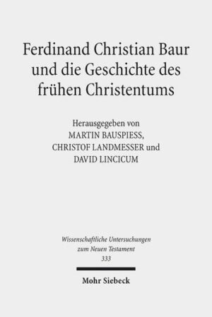 Ferdinand Christian Baur (1792-1860) kann als einer der entscheidenden Impulsgeber für die Ausbildung der historisch-kritischen Forschung im 19. Jahrhundert gelten. Sein immenses Werk erstreckt sich über viele Bereiche des Neuen Testaments, der Kirchen- und Dogmengeschichte. Für die heutige Diskussion, in der viele ganz grundsätzliche Fragen im Blick auf die historisch-kritische Methode gestellt werden, lassen sich zahlreiche Anregungen im Werk Baurs finden, dem die Autoren dieses Bandes in Einzeluntersuchungen nachgehen. Der Band bietet sowohl Rekonstruktionen der Einsichten Baurs zu verschiedenen Themen (Synoptiker, Johannes, Paulus, Gnosis, Wunder, Auseinandersetzung mit dem Katholizismus, Geschichtsschreibung, Einleitungsfragen, Theologie des Neuen Testaments, Judentum und Hellenismus) als auch Studien zum Verhältnis Baurs zu David Friedrich Strauß oder zur Philosophie Hegels. Auch der Rezeption Baurs in Deutschland und in England wird nachgegangen. Das Bild des Theologen Baur wird durch eine Studie zu Baurs Bedeutung für die Praktische Theologie abgerundet. Auf diese Weise entsteht ein Bild der theologischen und historischen Konzeption Baurs, das der heutigen Diskussion Vertiefungen bieten kann. Es zeigt sich, dass Baur mit seinem systematisch reflektierten Zugang zur Geschichte des Christentums auch heute noch Anregungen zu geben vermag, selbst wenn viele seiner materialen Ergebnisse als überholt gelten können. Die Rekonstruktion der Konzeption Baurs geschieht deshalb ganz bewusst vor dem Hintergrund gegenwärtiger Problemkonstellationen.