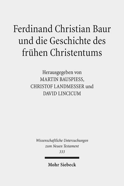 Ferdinand Christian Baur (1792-1860) kann als einer der entscheidenden Impulsgeber für die Ausbildung der historisch-kritischen Forschung im 19. Jahrhundert gelten. Sein immenses Werk erstreckt sich über viele Bereiche des Neuen Testaments, der Kirchen- und Dogmengeschichte. Für die heutige Diskussion, in der viele ganz grundsätzliche Fragen im Blick auf die historisch-kritische Methode gestellt werden, lassen sich zahlreiche Anregungen im Werk Baurs finden, dem die Autoren dieses Bandes in Einzeluntersuchungen nachgehen. Der Band bietet sowohl Rekonstruktionen der Einsichten Baurs zu verschiedenen Themen (Synoptiker, Johannes, Paulus, Gnosis, Wunder, Auseinandersetzung mit dem Katholizismus, Geschichtsschreibung, Einleitungsfragen, Theologie des Neuen Testaments, Judentum und Hellenismus) als auch Studien zum Verhältnis Baurs zu David Friedrich Strauß oder zur Philosophie Hegels. Auch der Rezeption Baurs in Deutschland und in England wird nachgegangen. Das Bild des Theologen Baur wird durch eine Studie zu Baurs Bedeutung für die Praktische Theologie abgerundet. Auf diese Weise entsteht ein Bild der theologischen und historischen Konzeption Baurs, das der heutigen Diskussion Vertiefungen bieten kann. Es zeigt sich, dass Baur mit seinem systematisch reflektierten Zugang zur Geschichte des Christentums auch heute noch Anregungen zu geben vermag, selbst wenn viele seiner materialen Ergebnisse als überholt gelten können. Die Rekonstruktion der Konzeption Baurs geschieht deshalb ganz bewusst vor dem Hintergrund gegenwärtiger Problemkonstellationen.