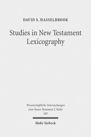 In the latter half of the nineteenth century, scholars begin to publish works recognizing and demonstrating the early beginnings of Modern Greek, finding features in Greek writings of the first century and earlier that continue to exist in the modern language. Despite such research, New Testament lexicographers fail to systematically consult this later stage of the language when analyzing word meanings. After establishing an important unity of the New Testament with Modern Greek and a deficiency in New Testament lexicons in exploiting this unity, David S. Hasselbrook makes use of insights gained from the modern phase of the language to advance the understanding of general word senses, the construction of definitions, and the presentati0n of lexical entries.