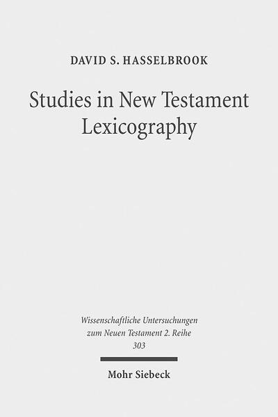 In the latter half of the nineteenth century, scholars begin to publish works recognizing and demonstrating the early beginnings of Modern Greek, finding features in Greek writings of the first century and earlier that continue to exist in the modern language. Despite such research, New Testament lexicographers fail to systematically consult this later stage of the language when analyzing word meanings. After establishing an important unity of the New Testament with Modern Greek and a deficiency in New Testament lexicons in exploiting this unity, David S. Hasselbrook makes use of insights gained from the modern phase of the language to advance the understanding of general word senses, the construction of definitions, and the presentati0n of lexical entries.