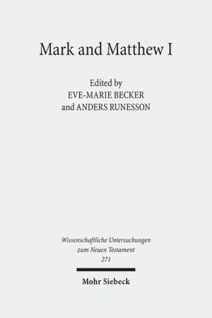 The study of Mark and Matthew from a comparative perspective has a long history. Ever since the theory of Markan priority became firmly established in the 19th century however, many studies, especially commentaries on either Mark or Matthew, make observations related primarily to one of the Gospels only. Thus the most frequent result of studying Mark and Matthew is that one Gospel is overshadowed by the other. This collection of papers employs a sustained multiperspectival comparative approach which contributes simultaneously to the synoptic problem discourse and sheds light on the individual Gospels in their first century setting(s), a procedure that reveals new questions and discoveries. This highlights new aspects of the Gospels which are critical for our understanding of the rise and development of Gospel literature in the first century C.E. Contributors: Barbara Aland, David E. Aune, Wayne Baxter, Eve-Marie Becker, Cilliers Breytenbach, Warren Carter, Sean Freyne, Morten Hørning Jensen, John S. Kloppenborg, Stanley E. Porter, Anders Runesson, David C. Sim, Lorenzo Scornaienchi, Tommy Wasserman, Oda Wischmeyer, Adela Yarbro Collins, Linden Youngquist