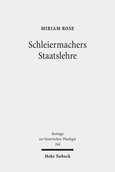 Schleiermacher hielt zwischen 1813 und 1833 fünf Vorlesungen zur Staatslehre an der neugegründeten Universität Berlin, in denen er die Preußischen Reformen unterstützte. Im Unterschied zu Hegels Rechtsphilosophie entfaltete Schleiermachers politisches Denken aber kaum Wirkung. Erst seit 1998 liegt eine kritische Edition der entsprechenden Manuskripte und Nachschriften vor. Miriam Rose liefert erstmals eine umfassende systematische Erschließung der Staatslehre Schleiermachers bezogen auf die Staatsdiskurse nach der Französischen Revolution. In thematischen Längsschnitten, u.a. zu den Problemen Krieg und Frieden sowie Staat und Kirche, zeigt sich die liberale Orientierung Schleiermachers. Die spezifische Eigenart dieser Konzeption profiliert die Autorin anhand der Frage nach der Freiheit des Einzelnen. Sie stellt heraus, dass es sich trotz der liberalen Orientierung um keinen liberalen Entwurf handelt.