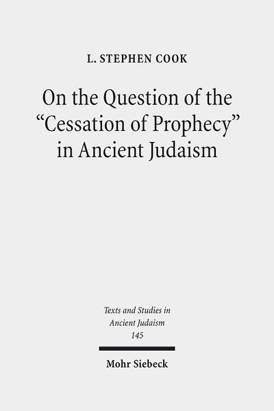 Many Jewish texts from the Second Temple and rabbinic periods seem to reflect the view that Israelite prophecy ceased around the beginning of the Second Temple era. Stephen Cook examines these writings in order to identify attitudes about the status of prophets and prophecy throughout the Second Temple period, and also to address the question of whether scholars today should view prophecy as having ceased in that era. The author first presents the key passages from antiquity, along with a summary of the seminal discussions of these texts from the last 150 years. He then analyzes each of the relevant ancient bodies of Jewish literature, and isolates key streams of thought within ancient Judaism which help address the question of how prophecy's status was viewed. In a third part, he finally addresses the question of whether it is appropriate today to hold that Israelite prophecy ceased in antiquity.